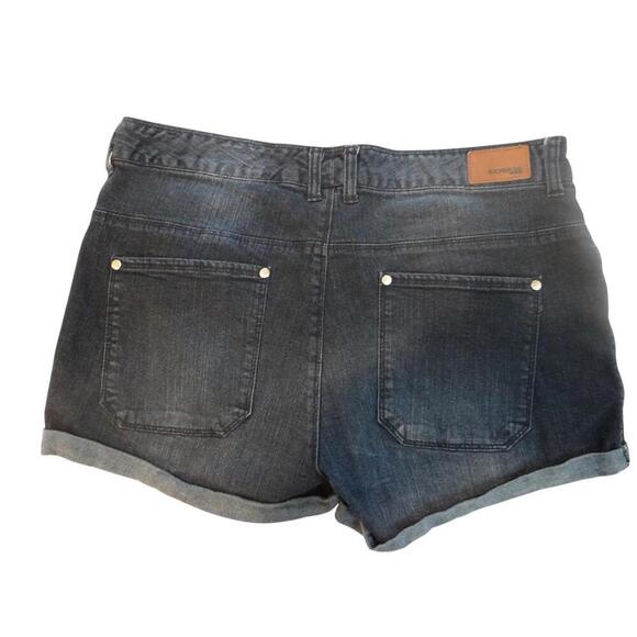 Express Dark Wash Denim Shorts - Size 14 - Picture 5 of 5